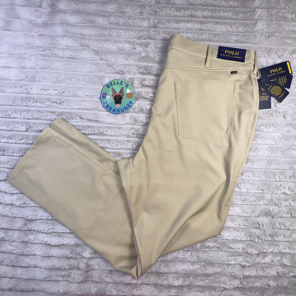 Polo Ralph Lauren Pants Men's‎ 40x32 Active Fit Stretch Performance Khaki Golf